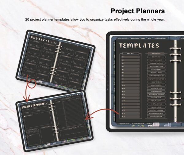 2025 ADHD Planner - Dark Mode