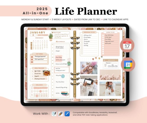 2025 Life Planner - Boho