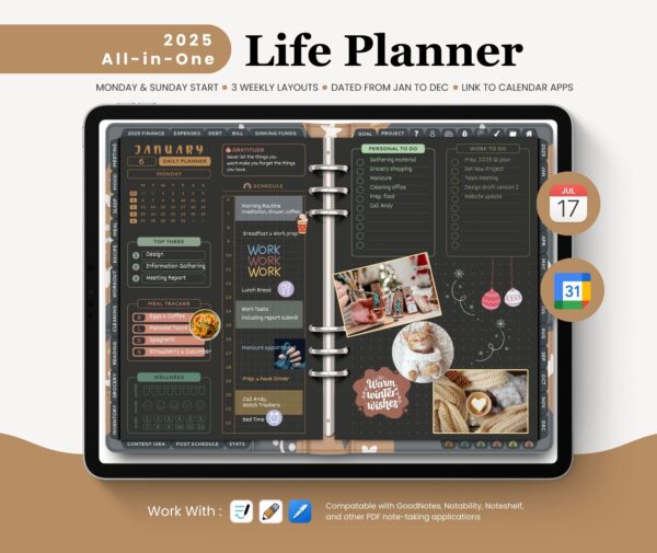 2025 Life Planner - Dark