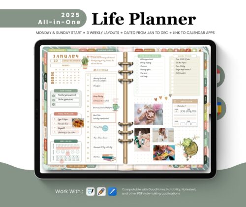 2025 Life Planner - Pastel