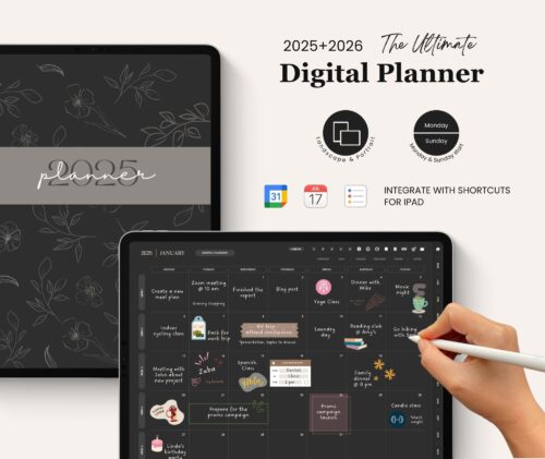 Minimalist Digital Planner - Dark