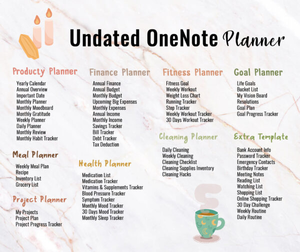 Undated OneNote Planner