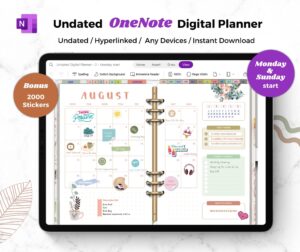 Undated OneNote Planner