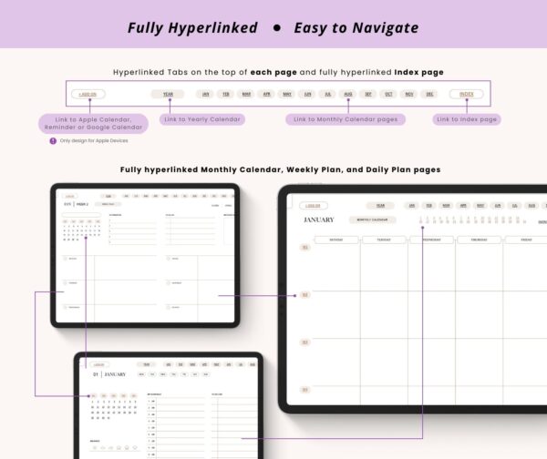 Undated Minimalist OneNote Planner