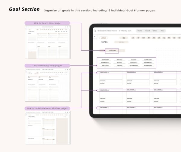Undated Minimalist OneNote Planner