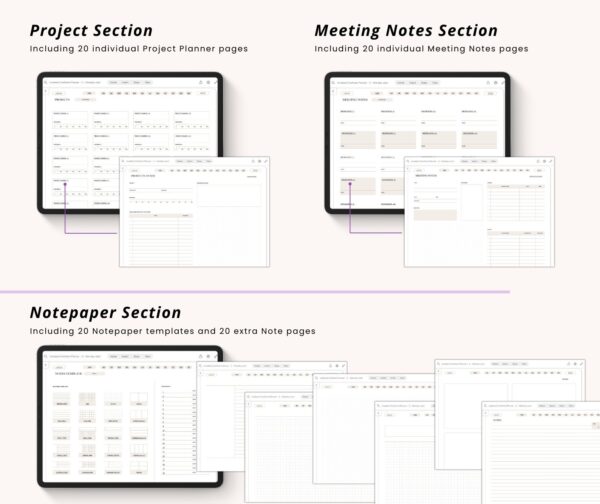 Undated Minimalist OneNote Planner