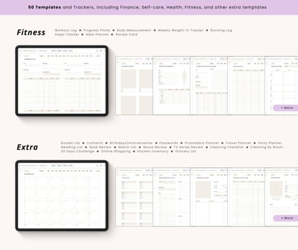 Undated Minimalist OneNote Planner