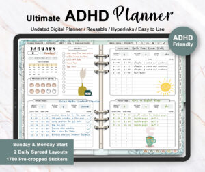 Undated ADHD Planner